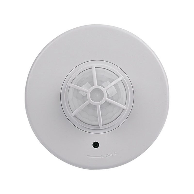 Sensor 360° para techo, 110-130V, ajustable sensibilidad luz y tiempo de ICON