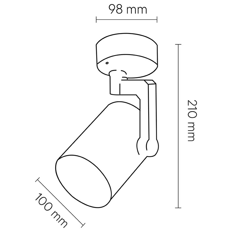 Proyector base E26 para lámpara Par30 para riel de Megamex