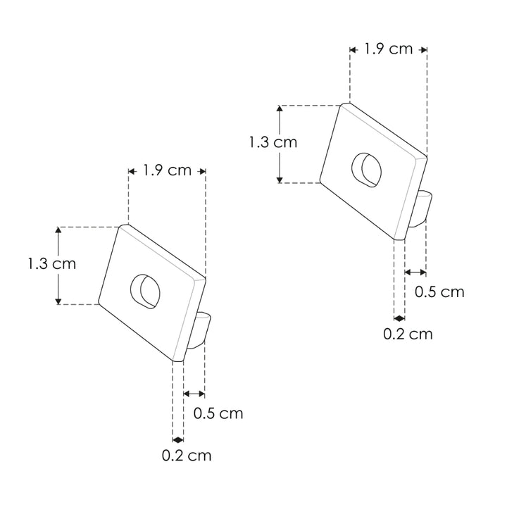 Kit de 2 tapas laterales para perfil de aluminio PA2013, de plástico de iLumileds