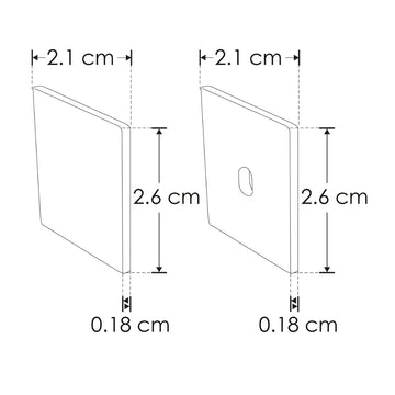 Kit de 2 tapas laterales, para perfil de aluminio ILUPA2216N, de plástico acabado negro de iLumileds