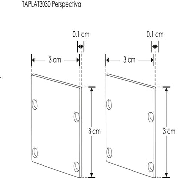 Kit de 2 tapas laterales para perfil de aluminio ILUPA3551UGR de aluminio de iLumileds (No se vende individual)