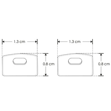 Kit de 2 tapas laterales para perfil ILUPA525N de plástico de iLumileds