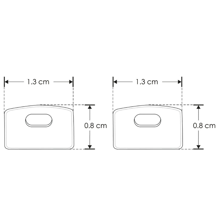 Kit de 2 tapas laterales para perfil ILUPA525N de plástico de iLumileds