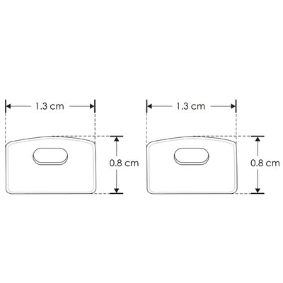 Kit de 2 tapas laterales para perfil ILUPA525N de plástico de iLumileds
