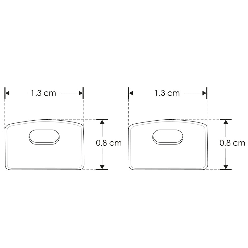 Kit de 2 tapas laterales para perfil ILUPA525N de plástico de iLumileds