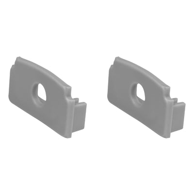 Kit de 2 tapas laterales para perfil de aluminio PA6114, de plástico de iLumileds