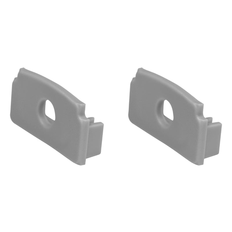 Kit de 2 tapas laterales para perfil de aluminio PA6114, de plástico de iLumileds
