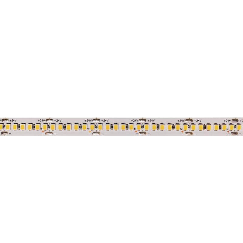 Tira LED DOLGA 24W/m 24V con 240 chips/m rollo de 5m opciones color de luz con adhesivo de AURO Lighting