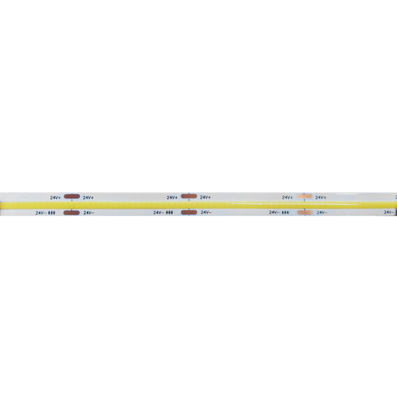 Tira LED COB FADA 12W/m 24V con 240 chips/m rollo de 5m opciones color de luz con adhesivo de AURO Lighting