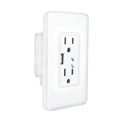 Contacto Duplex de pared WiFi Smart con una toma USB control individual o en conjunto 90-240V 15A de ICON