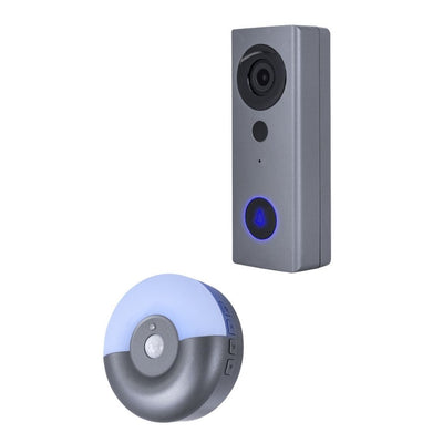 Video portero y campana Smart WiFi, cuenta con cámara y micrófono dos vías, sensor de movimiento y visión nocturna de ICON