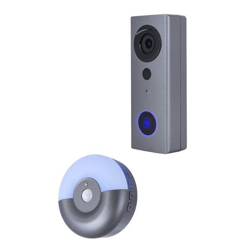 Video portero y campana Smart WiFi, cuenta con cámara y micrófono dos vías, sensor de movimiento y visión nocturna de ICON