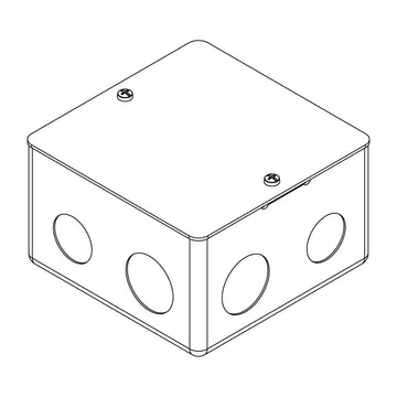 Caja metálica para empotrar para placa retráctil de piso 3 módulos de Vimar