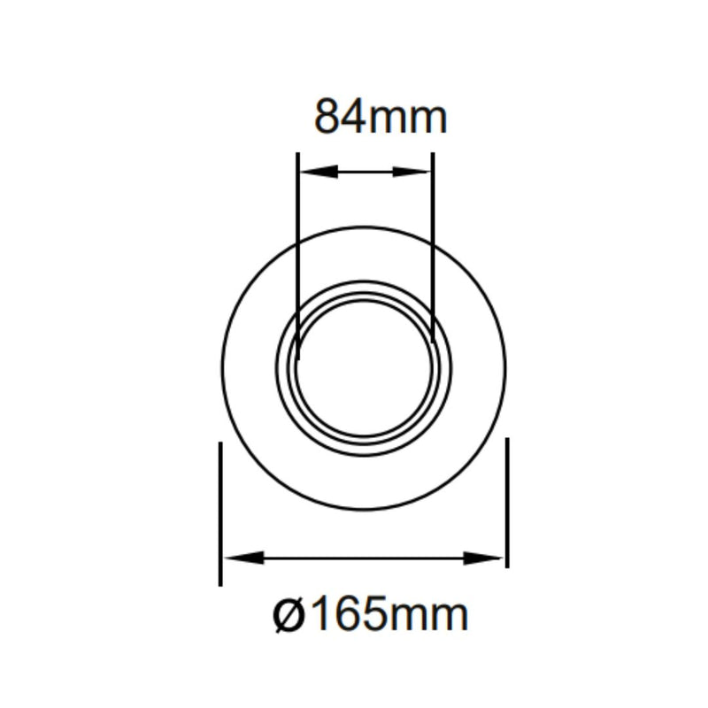 Kit arillo adaptador Vega 8 para bote integral 10 y 12cm acabado blanco de Ventor