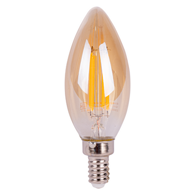 Lámpara LED vintage vela 4W 2500K base E12 atenuable de ICON