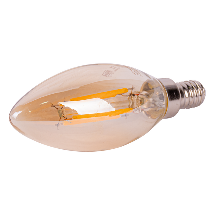 Lámpara LED vintage vela 4W 2500K base E12 atenuable de ICON