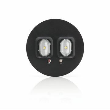Luminario de emergencia Via R para empotrar acabado negro opciones de flujo lumínico y Autonomía (Hr) de Normalux