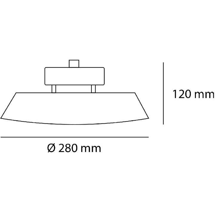 Dimensiones de High-bay LUXOR 150W 90°, luz neutra fría 5000K 100-277V de AURO Lighting — SKU AI915050N