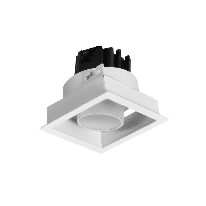 Downlight Markel 10W con proyector dirigible retráctil de AURO Lighting — AIT5130BB01 — Blanco / Blanco, Neutro Cálido (3000K)