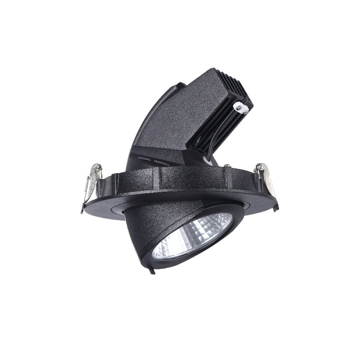 Downlight basculante Okko 28W 24° de AURO Lighting — AIT7030N — Negro, Neutro Cálido (3000K)