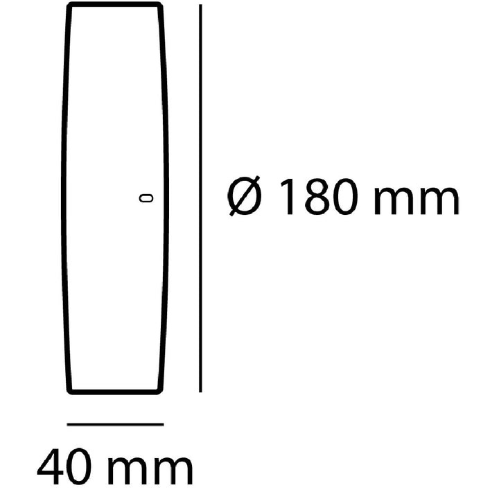 Dimensiones de Downlight sobreponer Aurora (Ø18cm) 15W cct ajustable cálido 3000K - neutro 4000K - frío 6500K — SKU AIT9336SN
