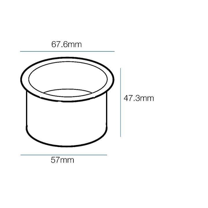 Dimensiones de Portalámpara color negro interior dorado AMLA918N, fabricado en aluminio de AURO Lighting — SKU AMLA918N