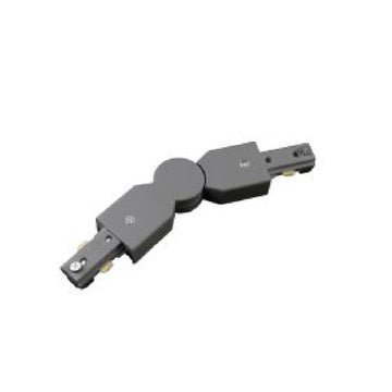 Conector articulado para riel Monofásico Pro Track de AURO Lighting — ARMCAN — Negro