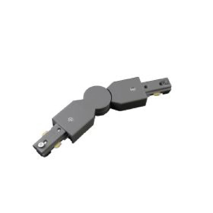 Conector articulado para riel Monofásico Pro Track de AURO Lighting — ARMCAN — Negro