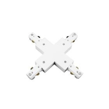 Conector X para riel Monofásico Pro Track de AURO Lighting — ARMCXB — Blanco