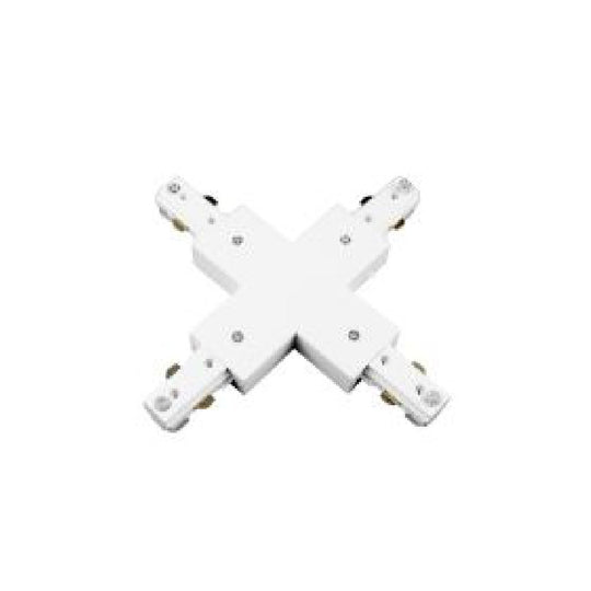 Conector X para riel Monofásico Pro Track de AURO Lighting — ARMCXB — Blanco