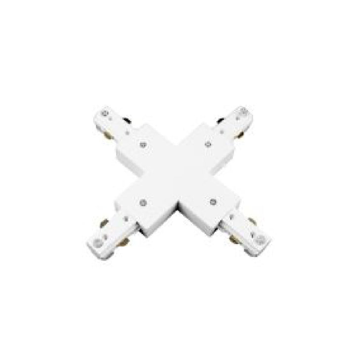 Conector X para riel Monofásico Pro Track de AURO Lighting — ARMCXB — Blanco