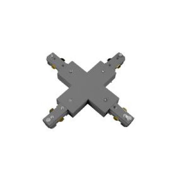 Conector X para riel Monofásico Pro Track de AURO Lighting — ARMCXN — Negro