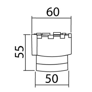 Dimensiones de Módulo MR16 MASS 11W 40° 100-277V opción de AURO Lighting — SKU MLA113