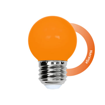 Lámpara LED tipo Mini Globo Naranja 1W 127V E26 de Philco