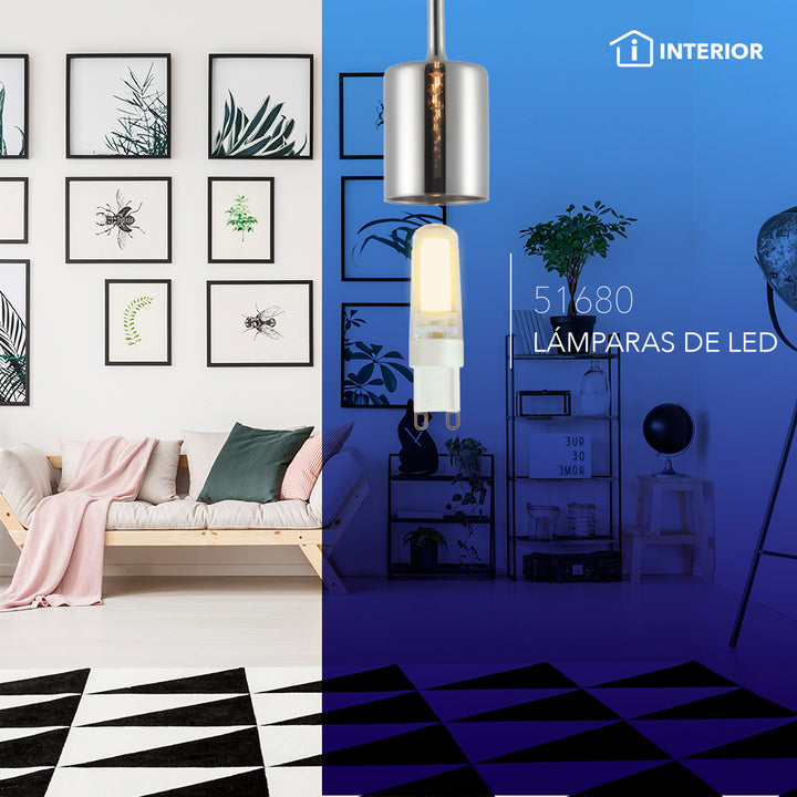 LED PIN atenuable 2.5W 127V G9 color de luz cálido (2700K) 260° de Philco