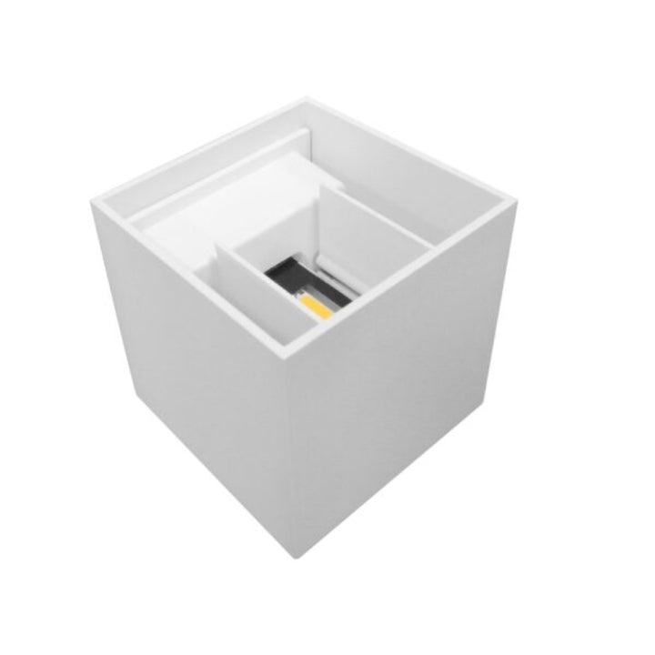 Luminario cubico con doble salida de luz ajustable independiente para crear efectos geométricos 6W luz cálida de iLumileds