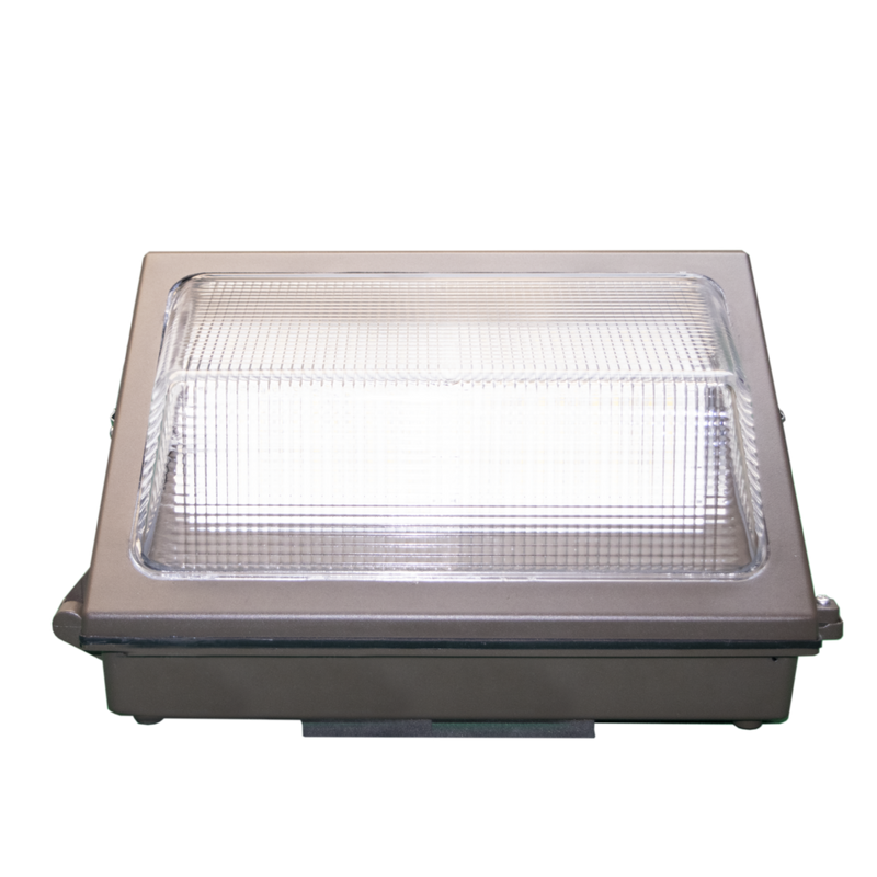 WallPack LED 60W con fotocontrol mini luz neutra fría (5000K) 120-277V de Lumiance