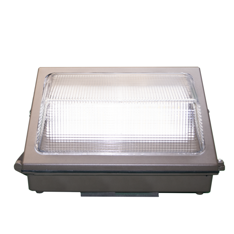 WallPack LED 100W con fotocontrol mini luz neutra fría (5000K) 120-277V de Lumiance