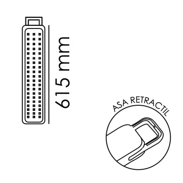 Luminario Extraplano de Emergencia 60 LEDs de Mavrik