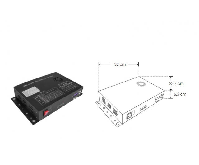 Controlador y fuente de alimentación sin control remoto RGB DMX 300W 110-220V ca 24V cc, de iLumileds