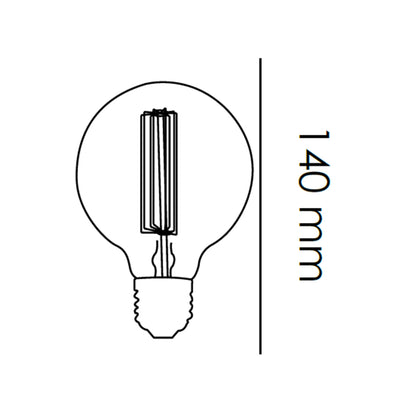 Foco G95 "19 Filamentos" 40W 120V E27 Atenuable marca Adir