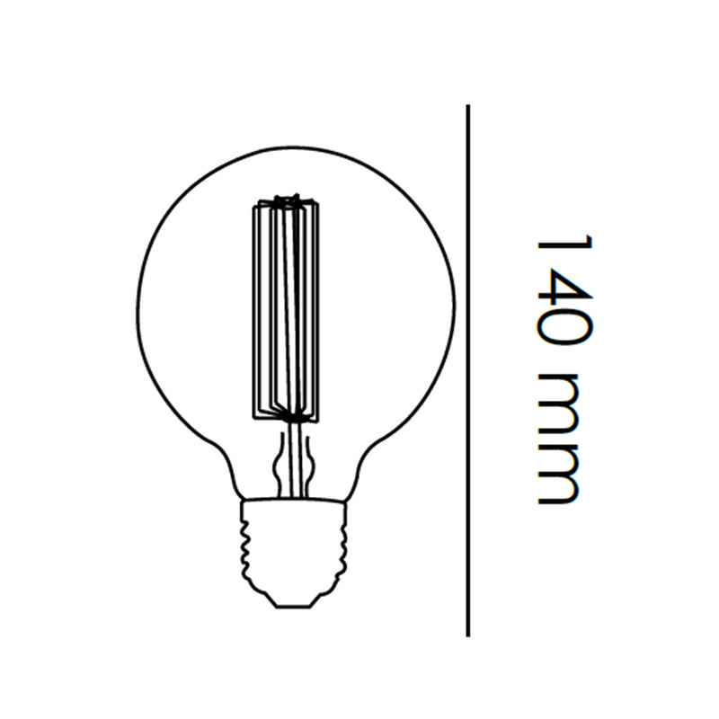 Foco G95 "19 Filamentos" 40W 120V E27 Atenuable marca Adir