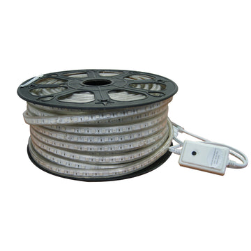 Tira LED 5050 RGB 50m 14.4W/m 120v IP65 atenuable, para interior y exterior, 60 LEDs por metro con corte cada 50cm de Philco