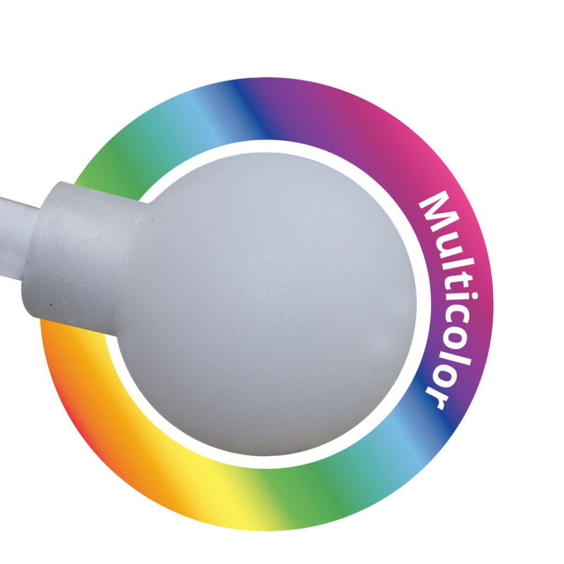 Serie navideña de LED clásica de bola Colores Pastel RGB  5.75m con 8 secuencias a elegir de Philco