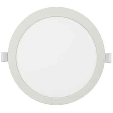 Downlight circular 24W 100-240V (Ø 29.8cm), opciones color de luz neutro cálido (3000K) ó frío (6500K) acabado blanco de Philco
