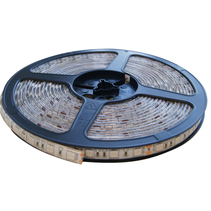 Tira LED RGB con control remoto incluido 40W 85-265V IP65 para interior y exterior, rollo de 5 metros, 60 LEDs por metro de Philco