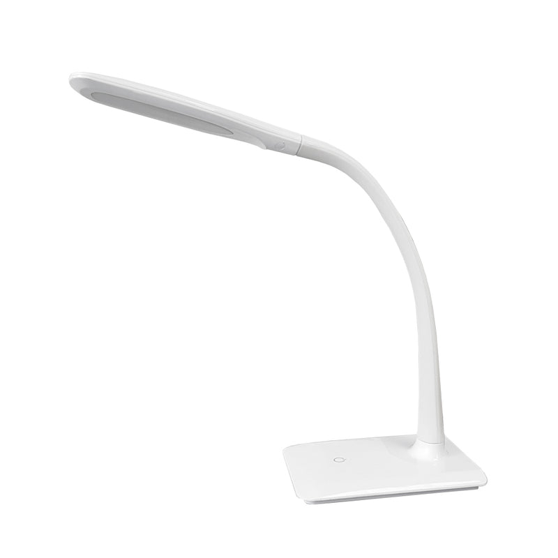 Lámpara de mesa 7W 100-240V, color de luz neutro frío (5000K), acabado blanco touch, atenuable y direccionable de Philco
