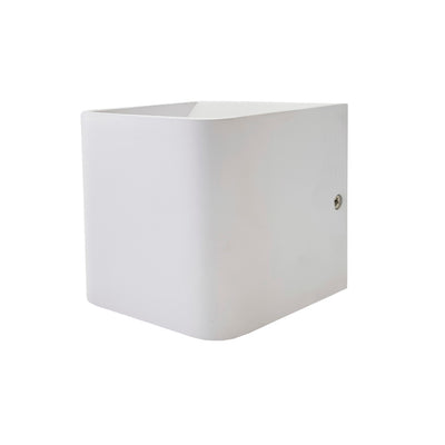 Cubo arbotante LED de exterior 3W, opciones color de luz neutro cálido (3000K) o frío(6500K) luz directa e indirecta acabado blanco de Philco