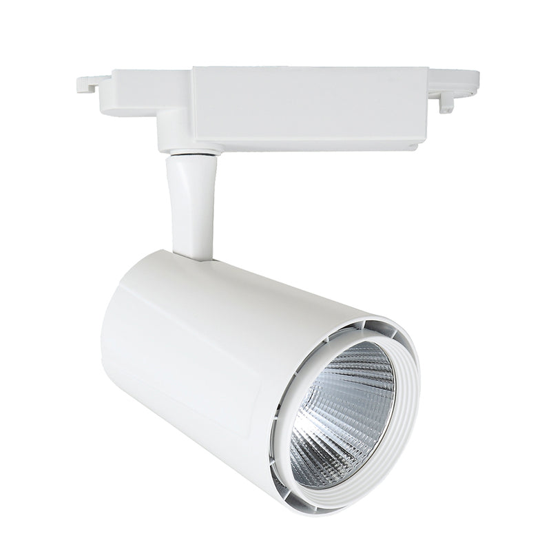 Proyector LED para riel 30W 24° 100-240V, opciones color de luz neutro cálido (3000K) o frío (6500K) opciones  de acabado blanco y negro de Philco