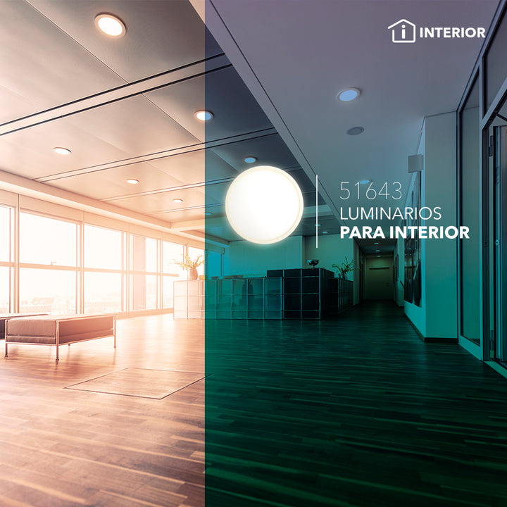 Downlight LED 15W con bracket ajustable 100-277V, opciones color de luz neutro cálido (3000K) / neutro (4100K) / frío (6500K) de Philco